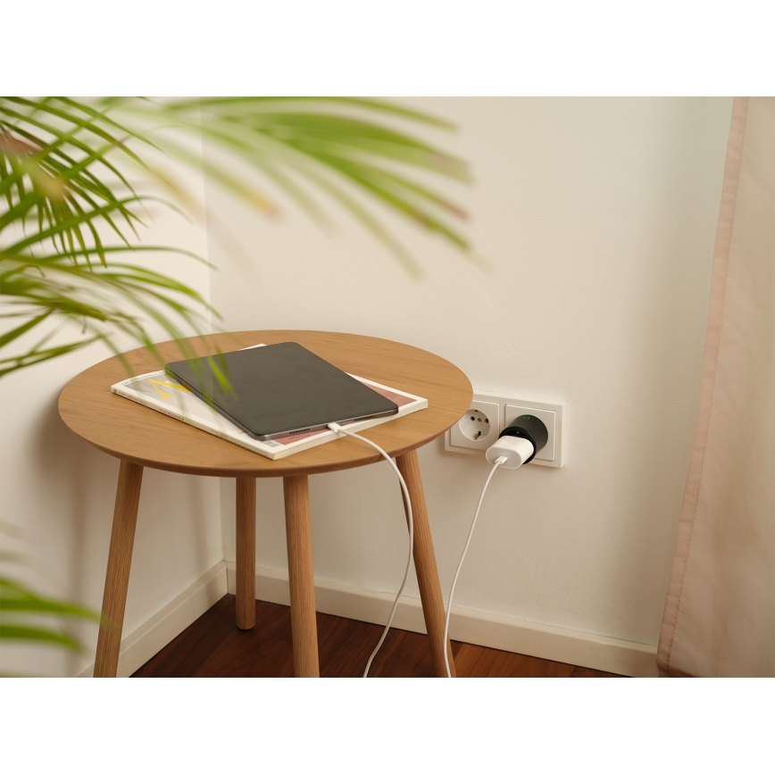 Osram - Έξυπνη πρίζα SMART+ MATTER SCHUKO 2300W/230V/10A Wi-Fi μαύρη