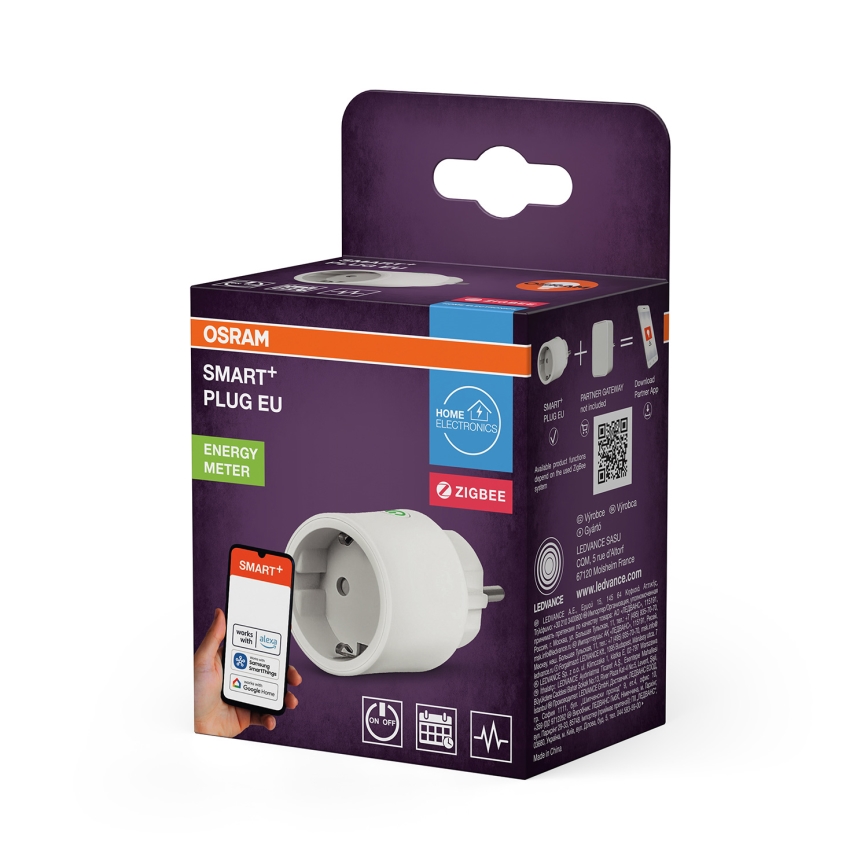 Osram - Έξυπνη πρίζα SMART+ SCHUKO 2300W/230V/10A λευκή