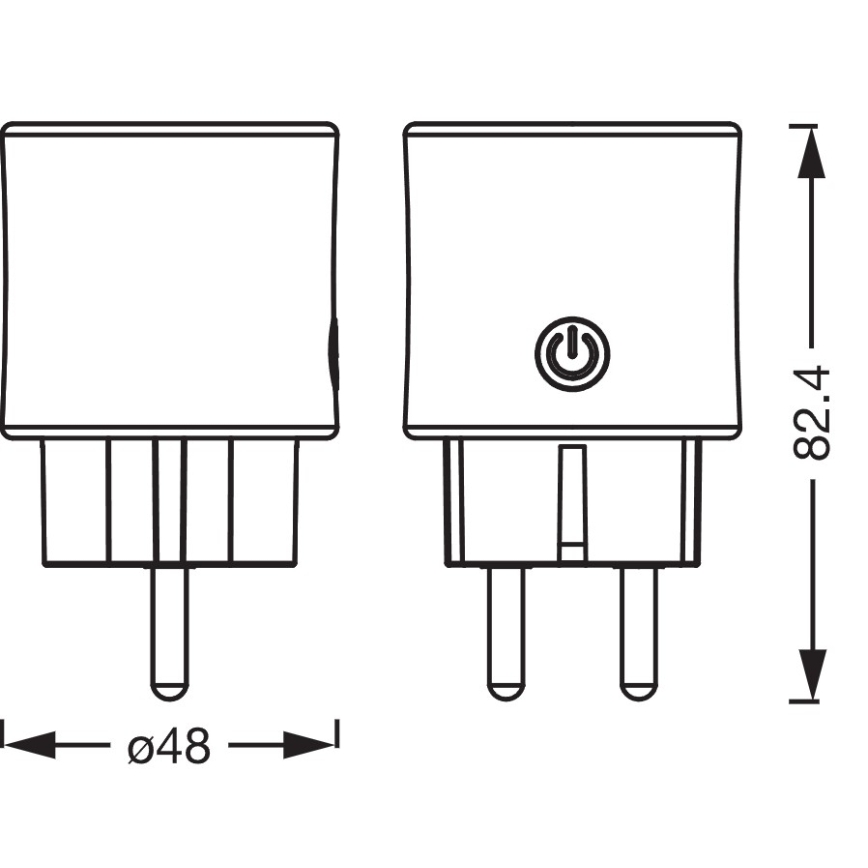 Osram - Έξυπνη πρίζα SMART+ SCHUKO 2300W/230V/10A λευκή