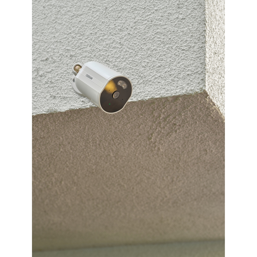 Osram - Έξυπνη εξωτερική κάμερα SMART+ με αισθητήρα 2K, 230V, IP67 και Wi‑Fi