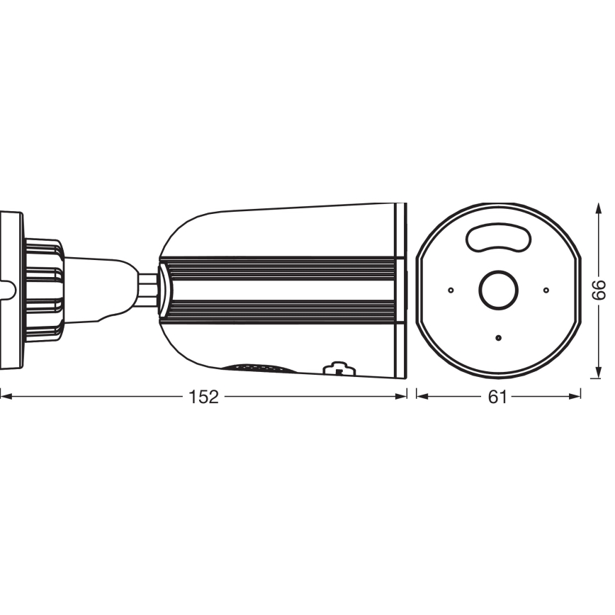 Osram - Έξυπνη εξωτερική κάμερα SMART+ με αισθητήρα 2K, 230V, IP67 και Wi‑Fi