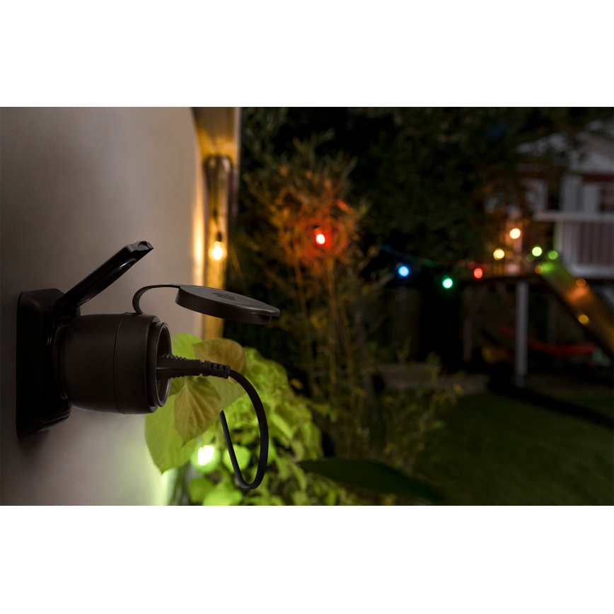 Osram - Έξυπνη εξωτερική πρίζα SMART+ SCHUKO 3680W/230V/16A IP44