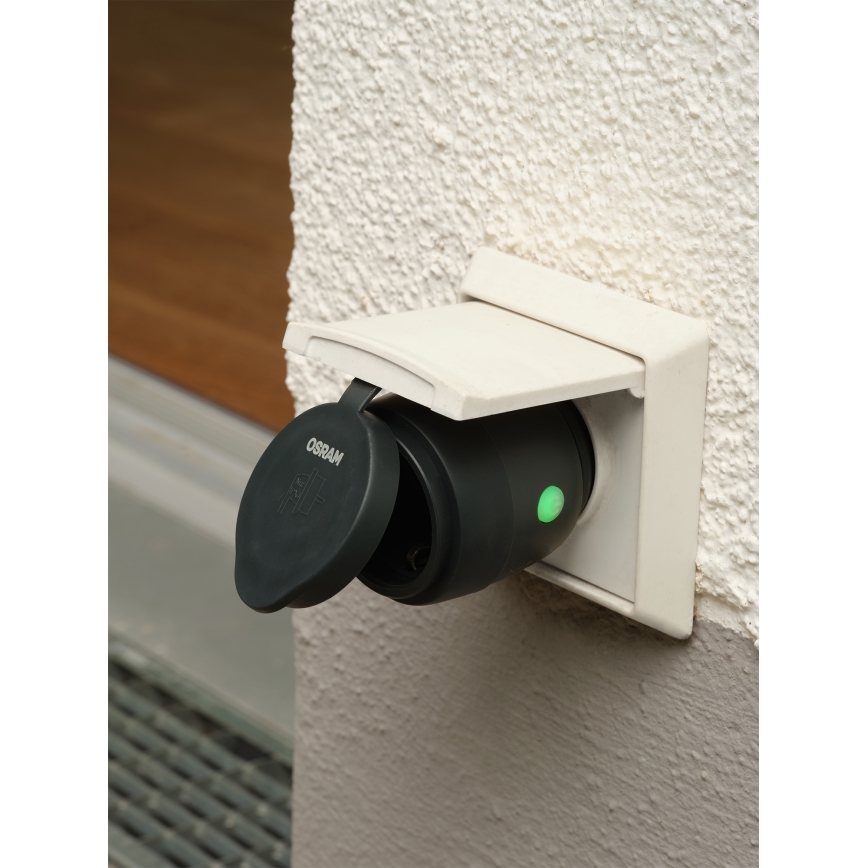 Osram - Έξυπνη εξωτερική πρίζα SMART+ SCHUKO 3680W/230V/16A IP44