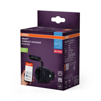 Osram - Έξυπνη εξωτερική πρίζα SMART+ SCHUKO 3680W/230V/16A IP44