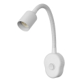 Osram - Εύκαμπτο επιτοίχιο φωτιστικό PLUG TUBE FLEX 1xGU10/5W/230V λευκό