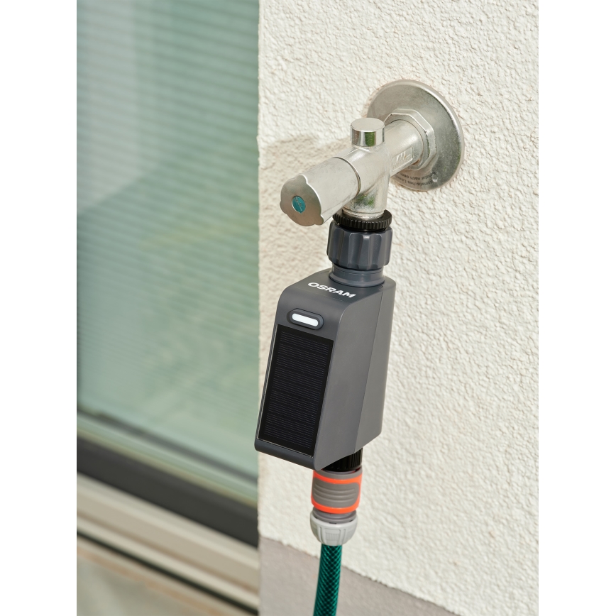 Osram - Βαλβίδα άρδευσης SMART+ με ηλιακό πάνελ IP55 Wi‑Fi