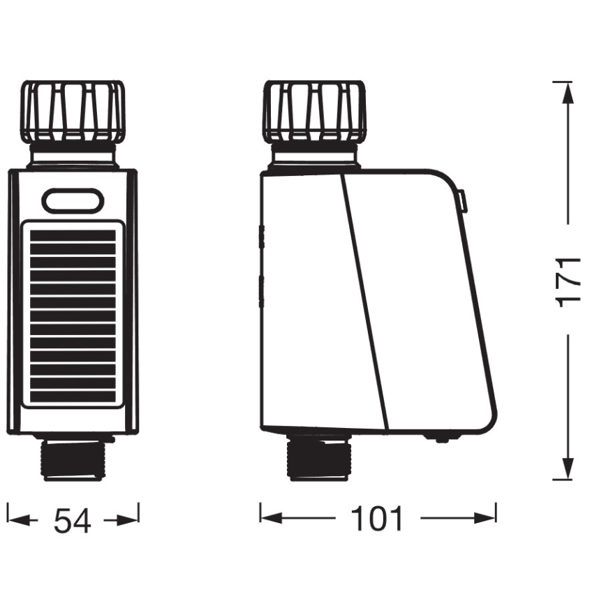 Osram - Βαλβίδα άρδευσης SMART+ με ηλιακό πάνελ IP55 Wi‑Fi