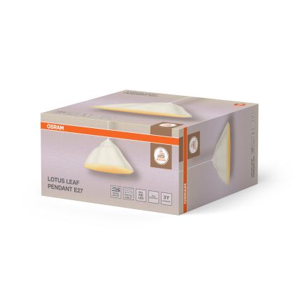 Osram - Μονόφωτο κρεμαστό φωτιστικό με καλώδιο LOTUS LEAF 1xE27/9W/230V διάμ. 39,6 cm