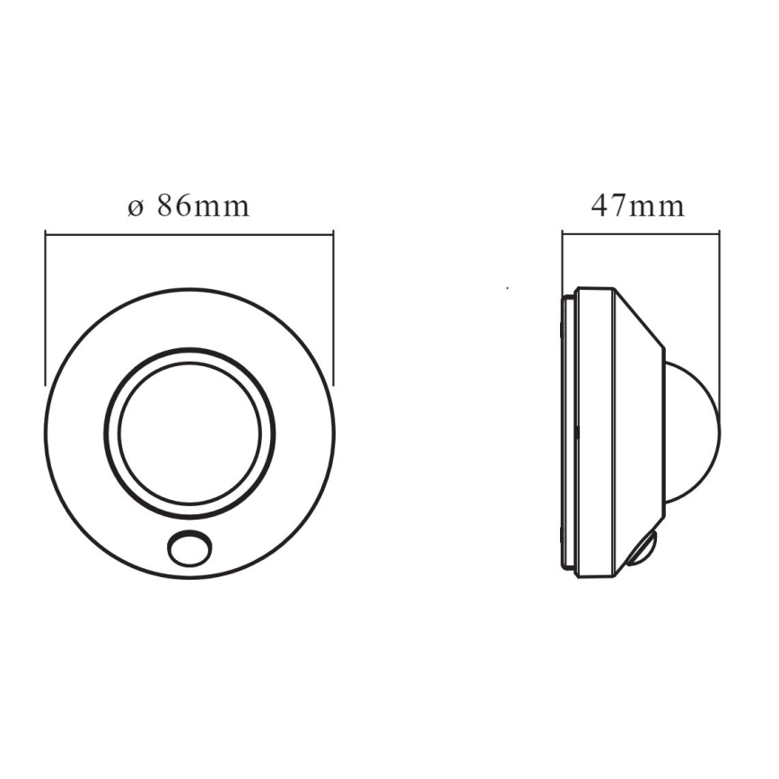 Osram - LED φωτιστικό νυκτός με αισθητήρα NIGHTLUX LED/2W/3xAA λευκό
