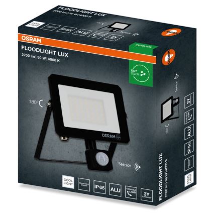 Osram - Προβολέας LED με αισθητήρα FLOODLIGHT LED/30W/230V 4000K IP65