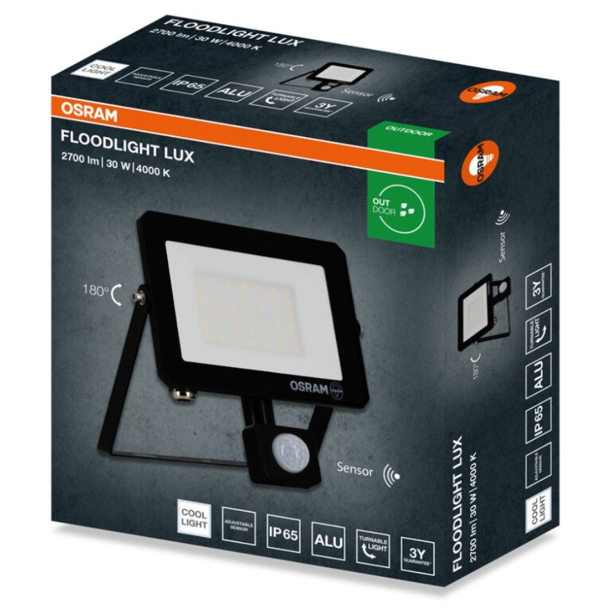 Osram - Προβολέας LED με αισθητήρα FLOODLIGHT LED/30W/230V 4000K IP65