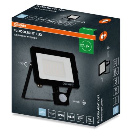 Osram - Προβολέας LED με αισθητήρα FLOODLIGHT LED/30W/230V 6500K IP65