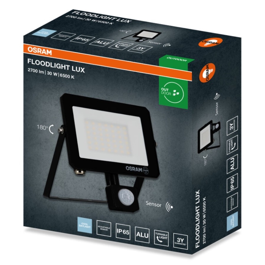 Osram - Προβολέας LED με αισθητήρα FLOODLIGHT LED/30W/230V 6500K IP65