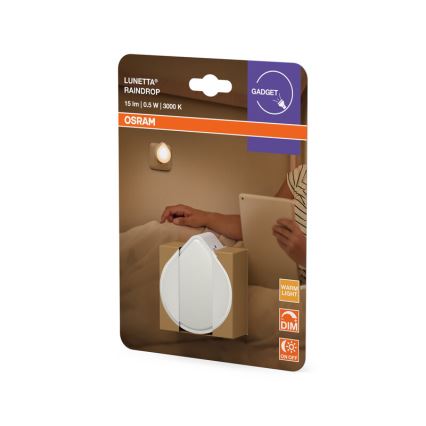 Osram - Ρυθμιζόμενο LED νυχτερινό φωτιστικό για πρίζα LUNETTA LED/0,5W/230V