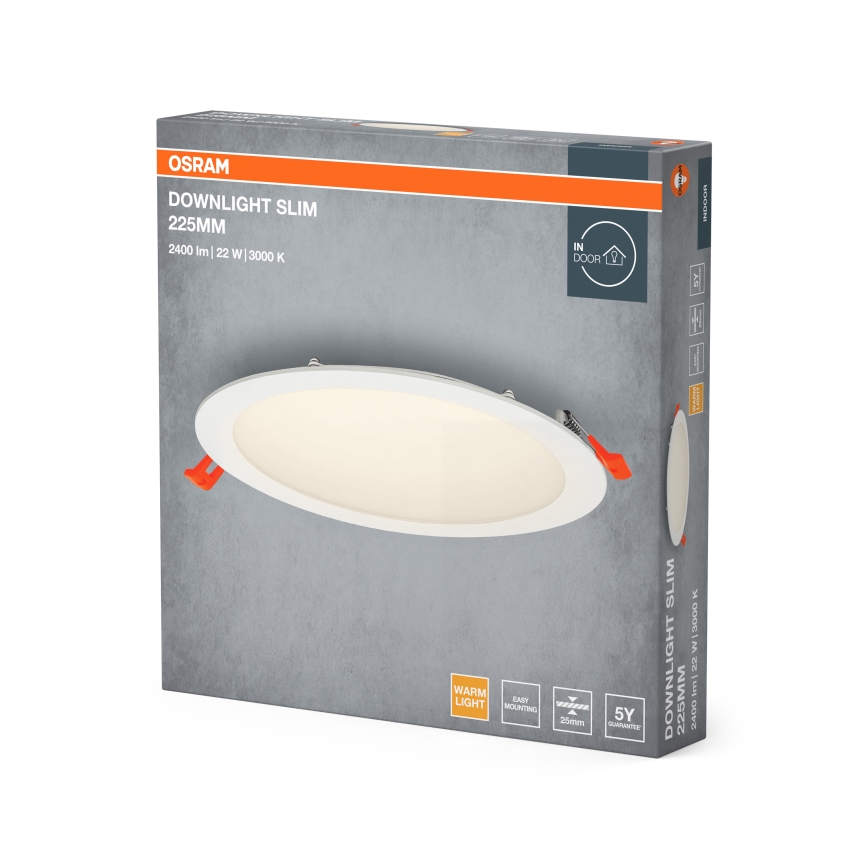 Osram - Χωνευτό Φωτιστικό LED SLIM LED/22W/230V 3000K