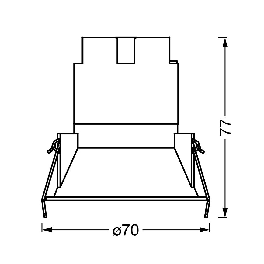 Osram - Χωνευτό φωτιστικό LED SPOT TWIST LED/5W/230V 3000K Ø 7 cm λευκό