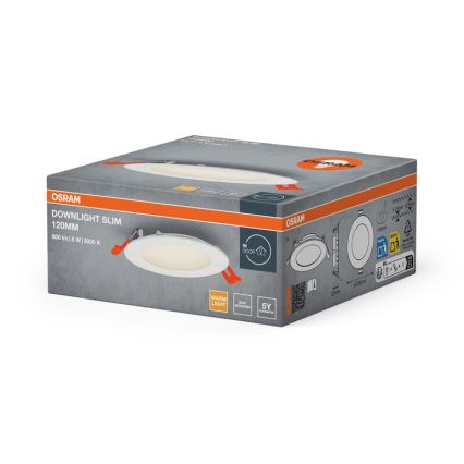 Osram - χωνευτό φωτιστικό SLIM LED/8W/230V 3000K