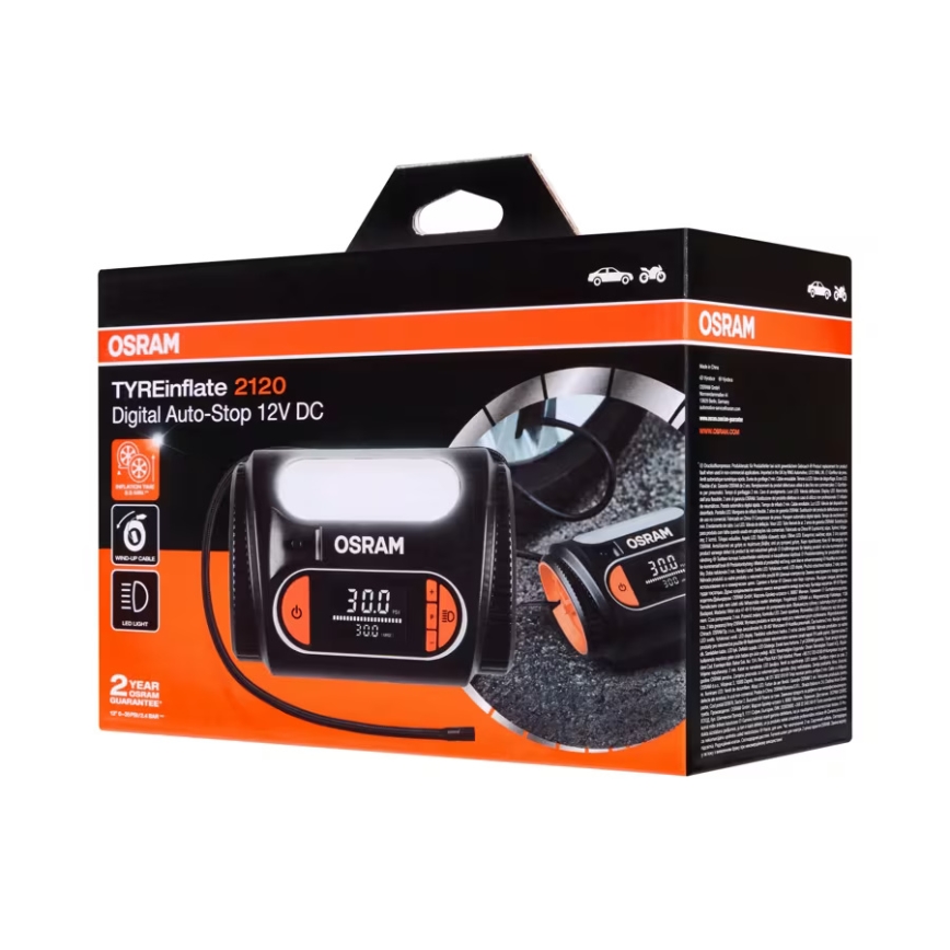 Osram - Ψηφιακός συμπιεστής TYREinflate 2120 180W/12V