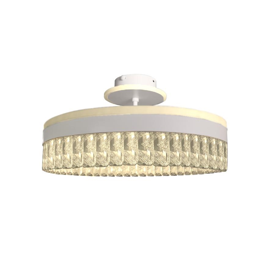 LED Dimming κρύσταλλο πλαφονιέρα οροφής LED/75W/230V 3000-6500K λευκό + τηλεχειριστήριο