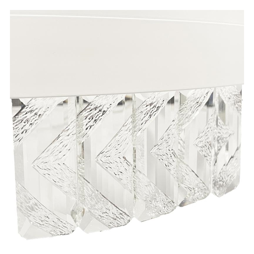 LED Dimming κρύσταλλο πλαφονιέρα οροφής LED/75W/230V 3000-6500K λευκό + τηλεχειριστήριο