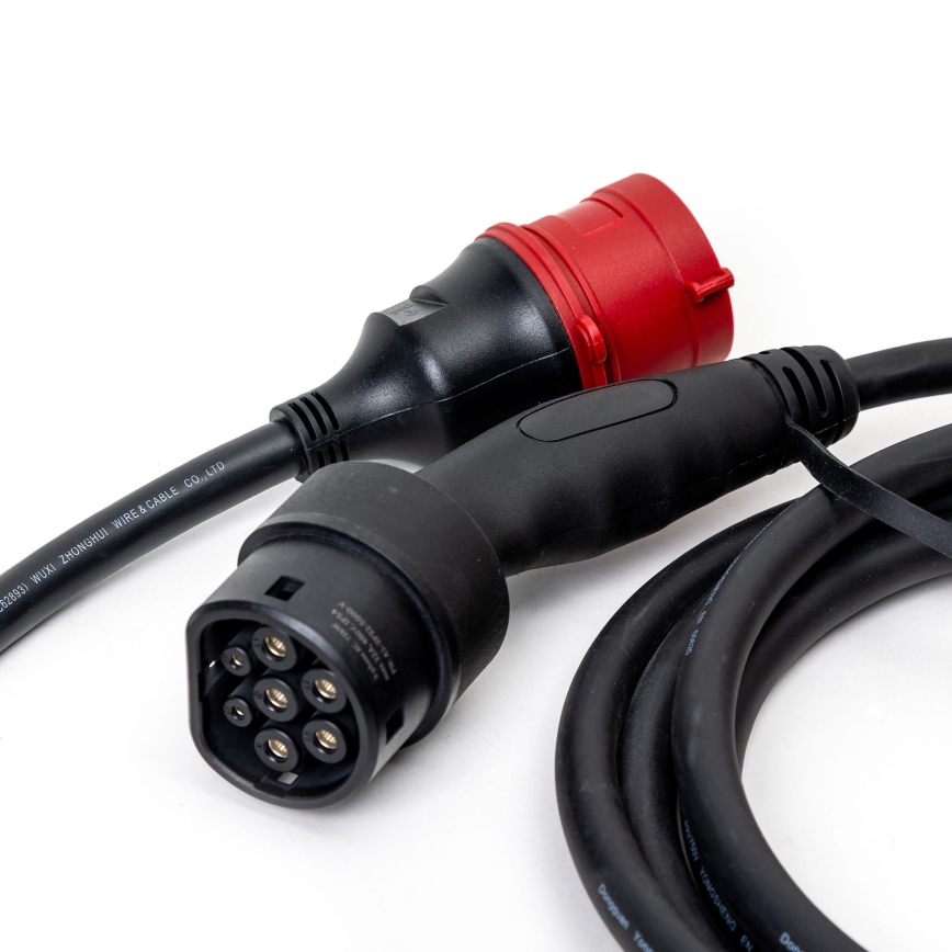 Σταθμός φόρτισης για ηλεκτρικά οχήματα τύπου 2, 5 μ., 22kW, 16A, IP54, Tuya