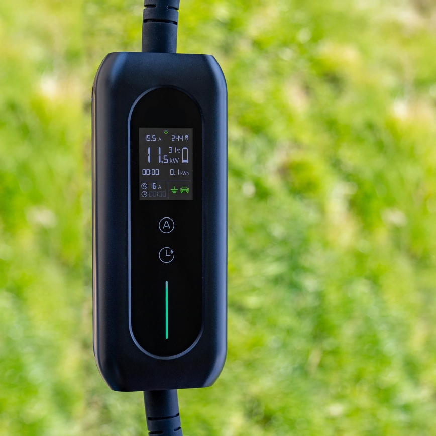Σταθμός φόρτισης για ηλεκτρικά οχήματα τύπου 2, 5 μ., 22kW, 16A, IP54, Tuya