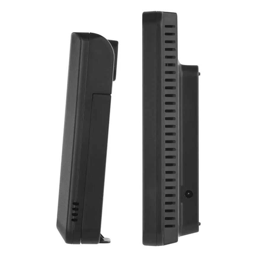 Σταθμός καιρού με έγχρωμη οθόνη LCD και ξυπνητήρι, 5V 3xAAA + 2xAA, μαύρος