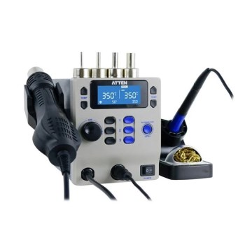 Σταθμός θερμού αέρα και κόλλησης με οθόνη LCD 800W/230V