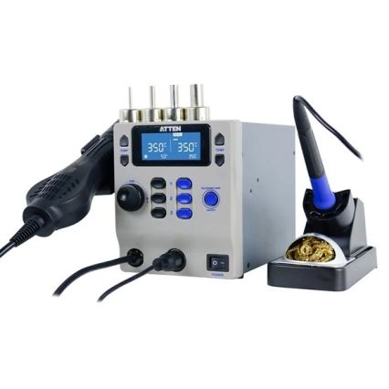 Σταθμός θερμού αέρα και κόλλησης με οθόνη LCD 800W/230V