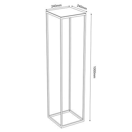 Βάση για λουλούδια 100x24 εκ. σε χρυσό χρώμα