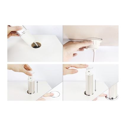 Στήλη πριζών για επιφάνεια γραφείου 2x230V + USB-A + USB-C