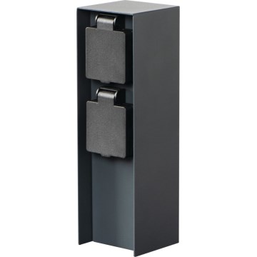 Στήλη υποδοχής πρίζας εξωτερικού χώρου DASTO 2Z Type E 230V IP44 ανθρακί