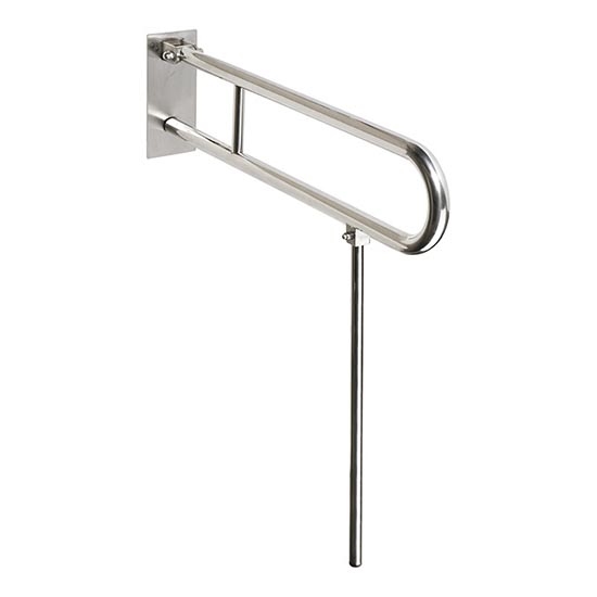 Στήριγμα 10x80 cm, ανοξείδωτο/ασημί