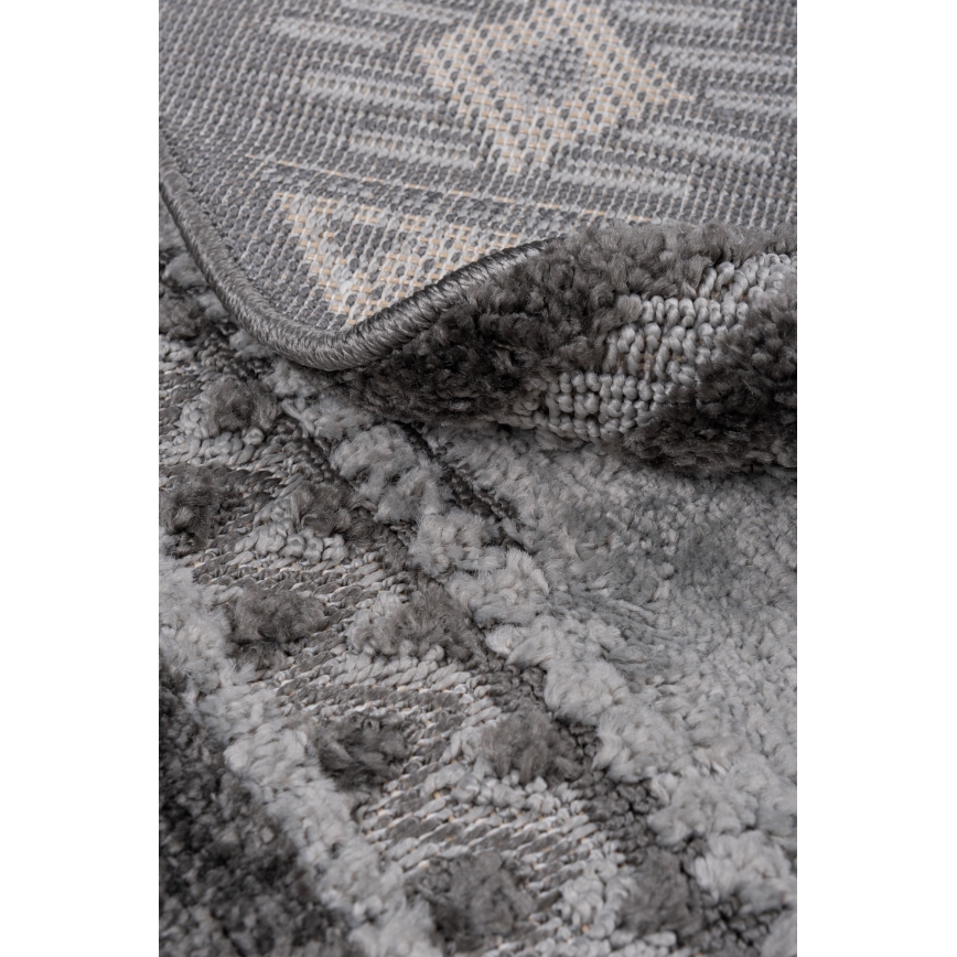Στρογγυλό εξωτερικό χαλί CHIARA 120 cm, γκρι
