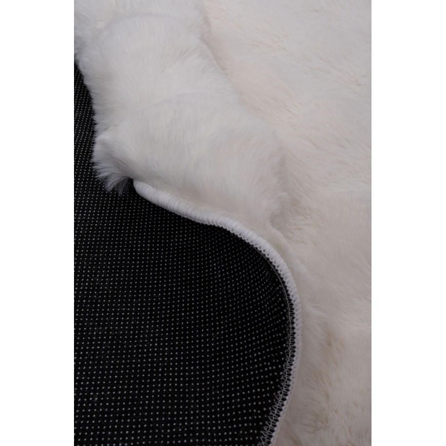 Στρογγυλό χαλί RABBIT BUBBLE 160 cm, εκρού