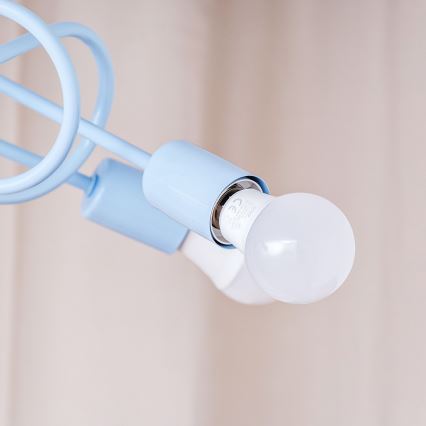 Στερεωμένο φωτιστικό οροφής OXFORD 3xE27/15W/230V μπλε