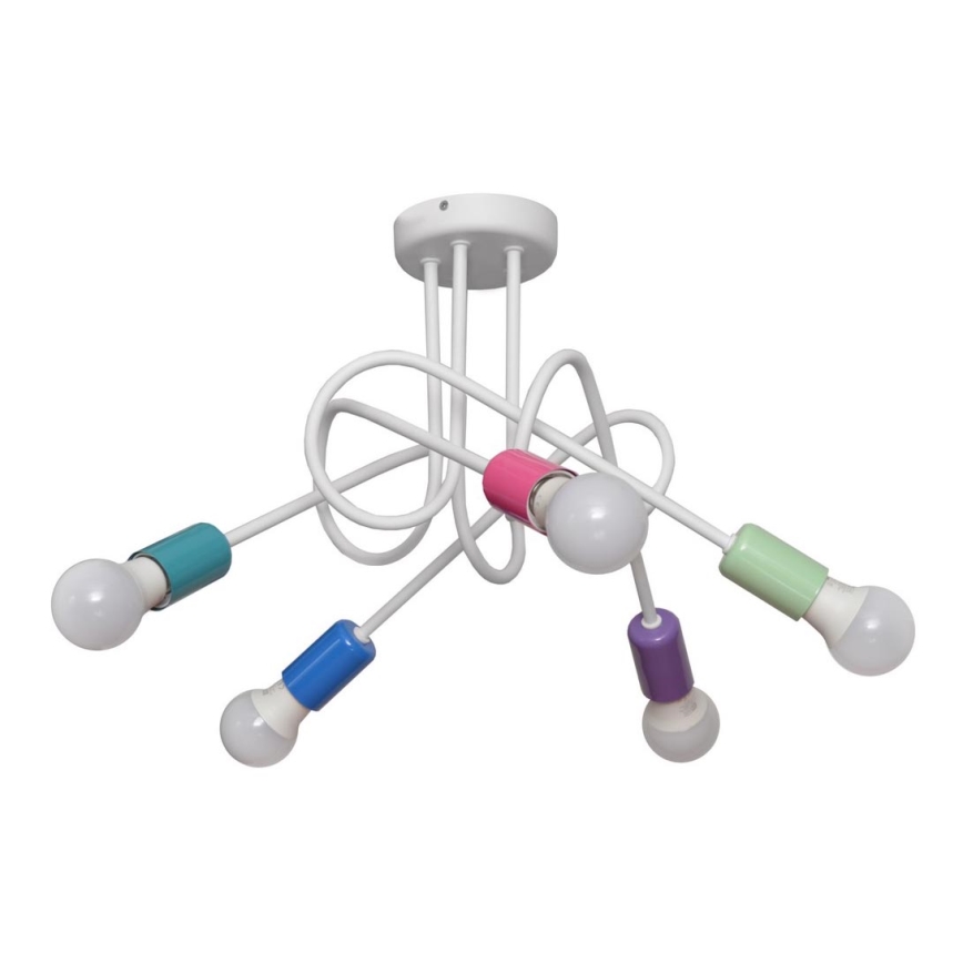 Στερεωμένο παιδικό πολύφωτο OXFORD 5xE27/15W/230V