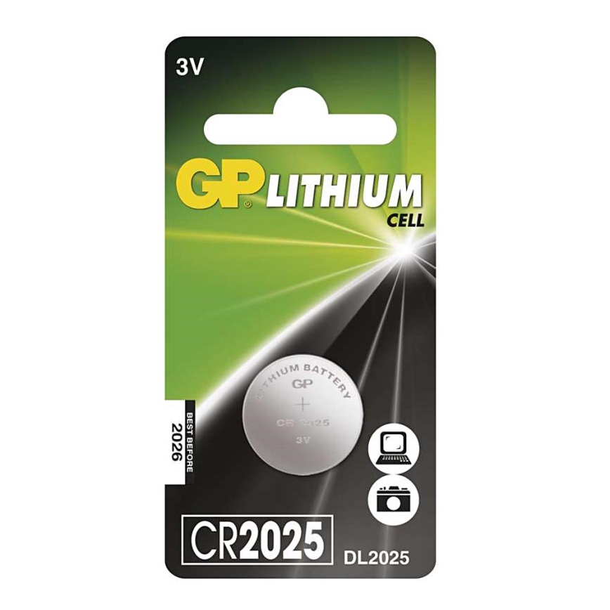 Στοιχείο λιθίου κουμπί CR2025 GP LITHIUM 3V/170 mAh