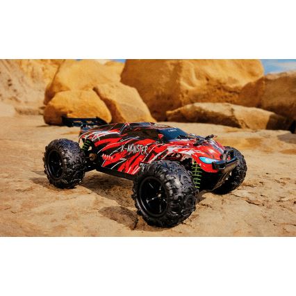 Overmax - τηλεκατευθυνόμενο RC αυτοκίνητο 2 σε 1 X-MONSTER 3.5 1700 mAh μαύρο/κόκκινο/πράσινο
