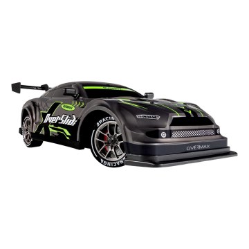 Overmax - RC drift αυτοκίνητο με τηλεχειριστήριο 2 σε 1 X-OVERSLIDE 1000 mAh μαύρο/πράσινο/μπλε/κόκκινο