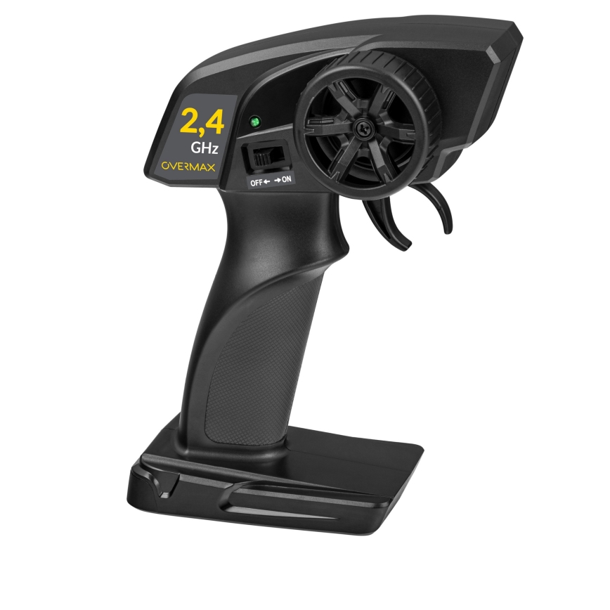 Overmax - RC drift αυτοκίνητο με τηλεχειριστήριο X-DRIFT 1000 mAh κίτρινο/μωβ