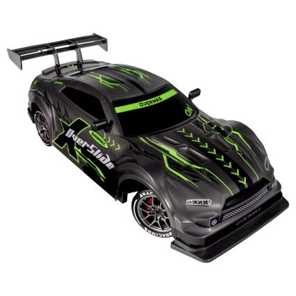 Overmax - RC drift αυτοκίνητο με τηλεχειριστήριο 2 σε 1 X-OVERSLIDE 1000 mAh μαύρο/πράσινο/μπλε/κόκκινο