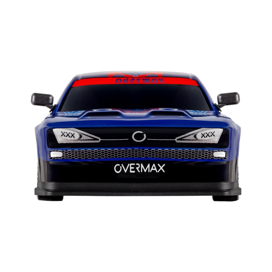 Overmax - RC drift αυτοκίνητο με τηλεχειριστήριο 2 σε 1 X-OVERSLIDE 1000 mAh μαύρο/πράσινο/μπλε/κόκκινο