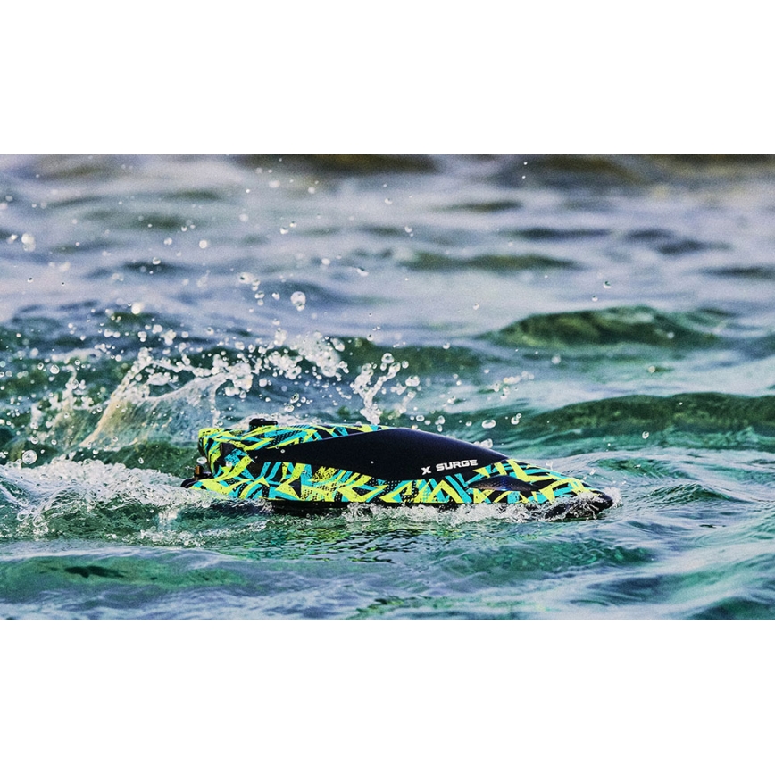 Overmax - Τηλεκατευθυνόμενο RC σκάφος X-SURGE 4000 mAh μαύρο/πράσινο