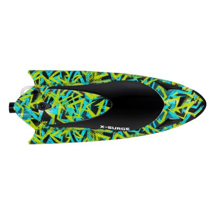 Overmax - Τηλεκατευθυνόμενο RC σκάφος X-SURGE 4000 mAh μαύρο/πράσινο