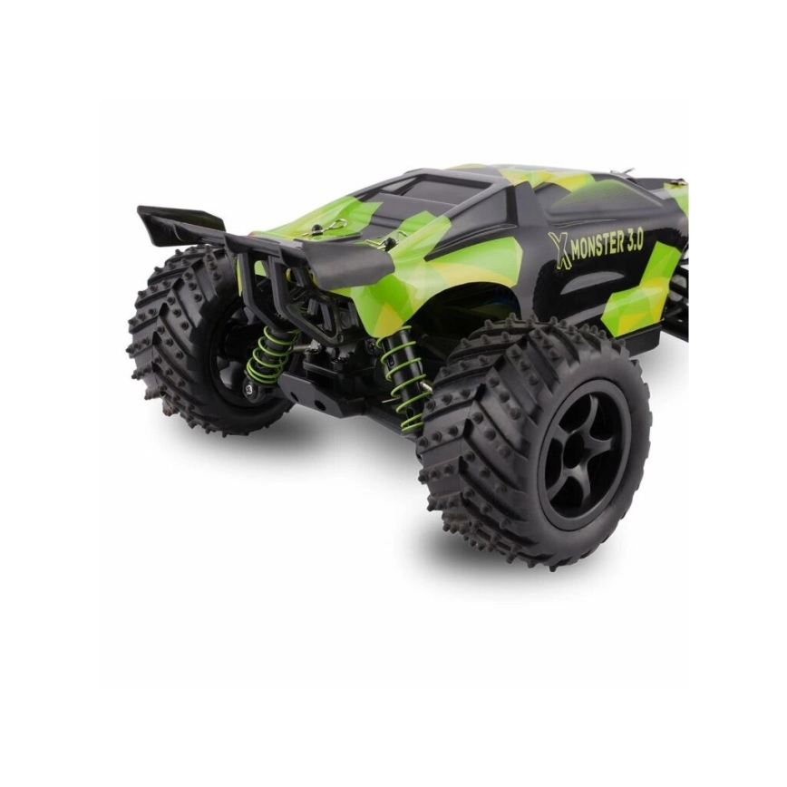 Overmax - Τηλεκατευθυνόμενο RC αυτοκίνητο X-MONSTER 3.0 1700 mAh Μαύρο/Πράσινο