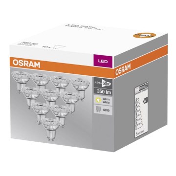 ΣΕΤ 10x Λαμπτήρας LED GU10/4,3W/230V 2700K - Osram