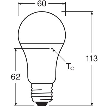 Σετ 10x LED λαμπτήρων CLASSIC A75 E27/10W/230V 4000K - Osram