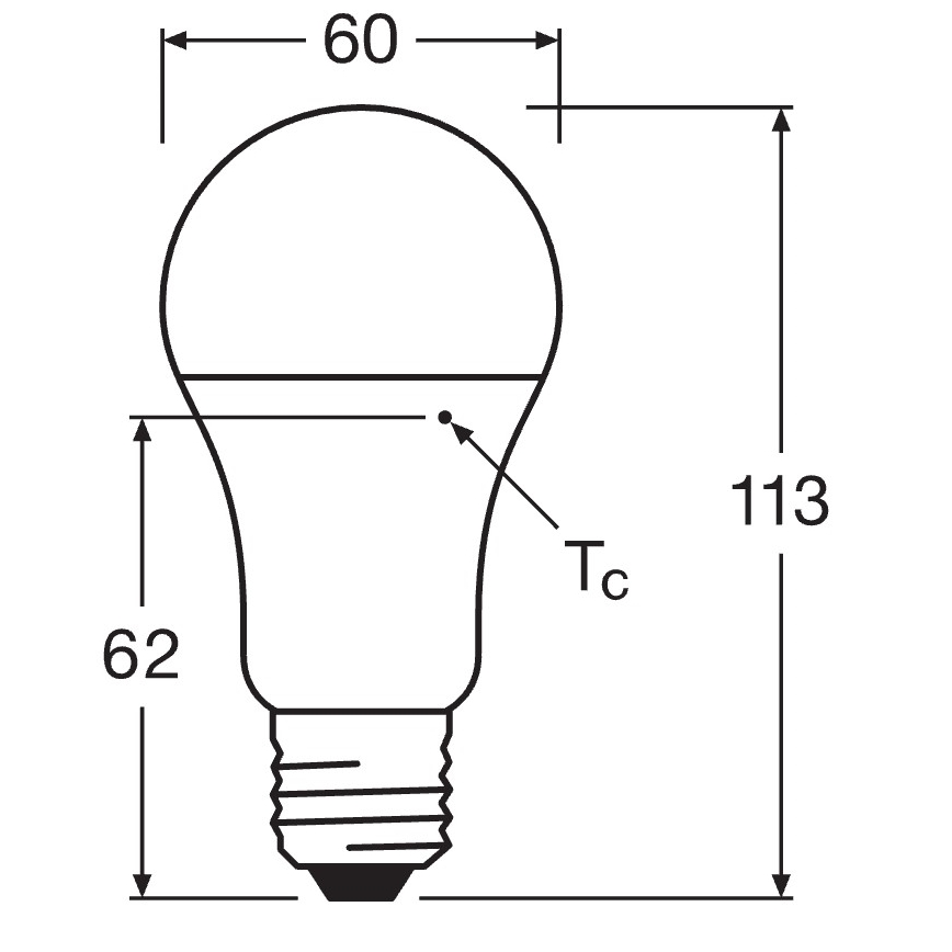 Σετ 10x LED λαμπτήρων CLASSIC A75 E27/10W/230V 4000K - Osram