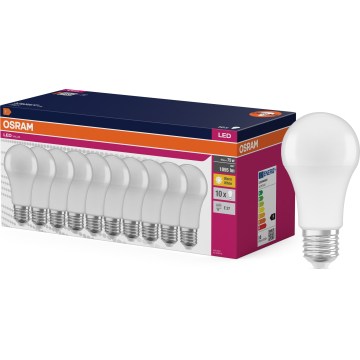 Σετ 10x LED λάμπες CLASSIC A75 E27/10W/230V 2700K - Osram